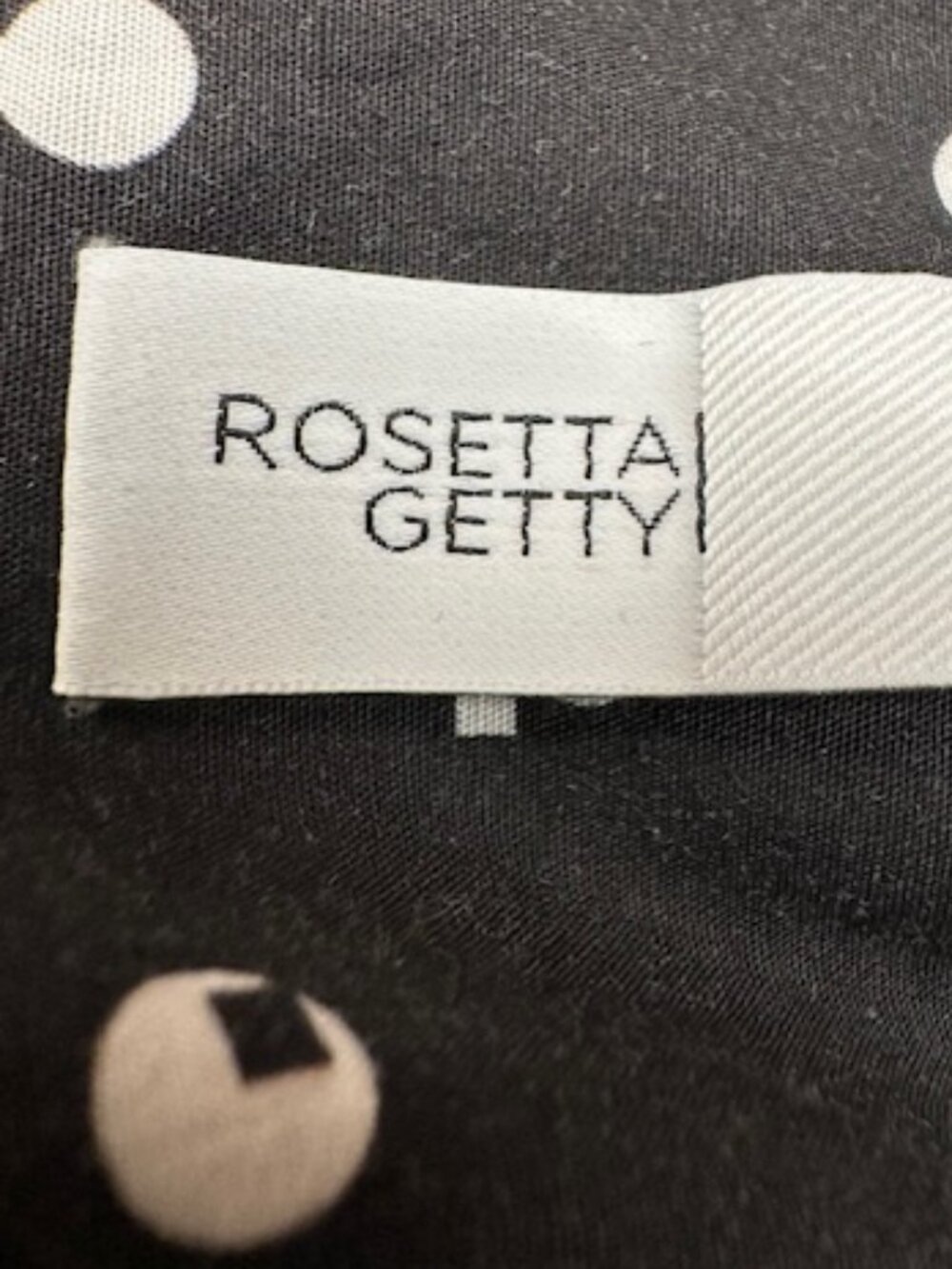 Rosetta Getty Polka Black/White Dot Print Size Six Long Dress - Picture 9 of 10